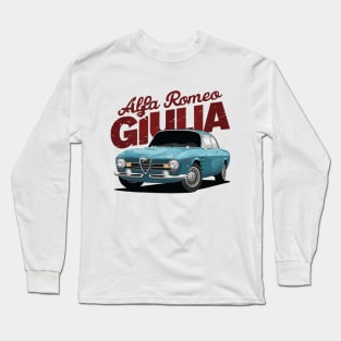 Alfa Romeo Giulia Vintage Car Long Sleeve T-Shirt